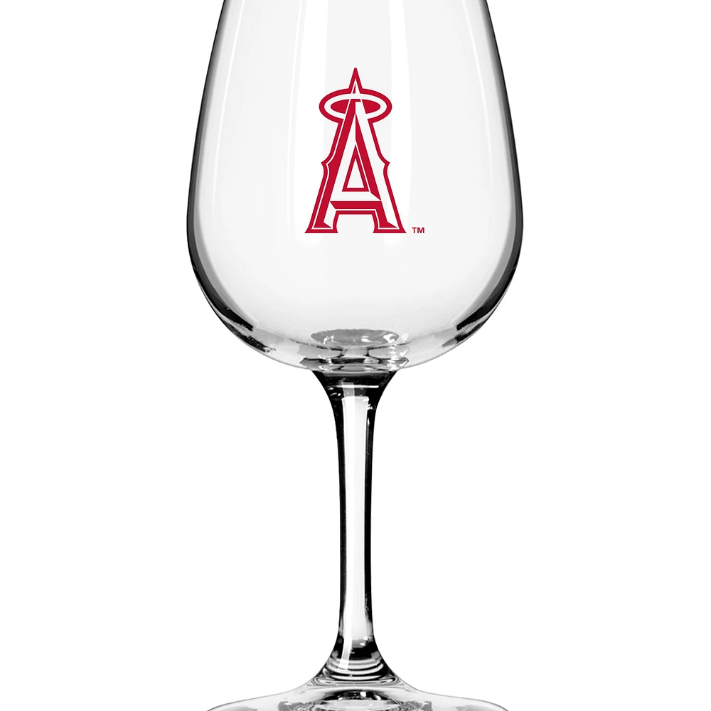 Verre à vin à pied avec logo des Los Angeles Angels, 12 oz