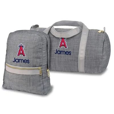 Los Angeles Angels Personalized Small Backpack and Duffle Bag Set