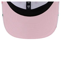 Casquette extensible à bouton-pression 9SEVENTY Flamingo blanche des Los Angeles Angels de New Era pour homme