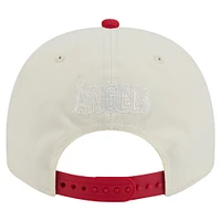 Men's New Era  White Los Angeles Angels Team Scribble Golfer Adjustable Hat