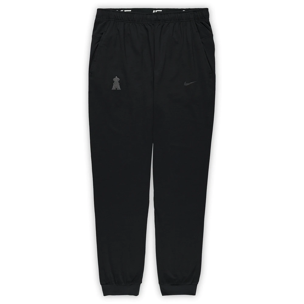 Men's Nike Black Los Angeles Angels Big & Tall Performance Travel Pants