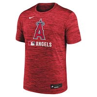 Men's Nike  Red Los Angeles Angels Authentic Collection Velocity Performance T-Shirt