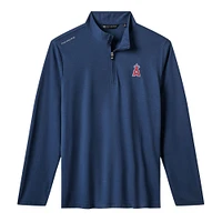 Pull à glissière quart de tour tri-blend bleu marine Los Angeles Angels Time to Tailgate pour homme TravisMathew