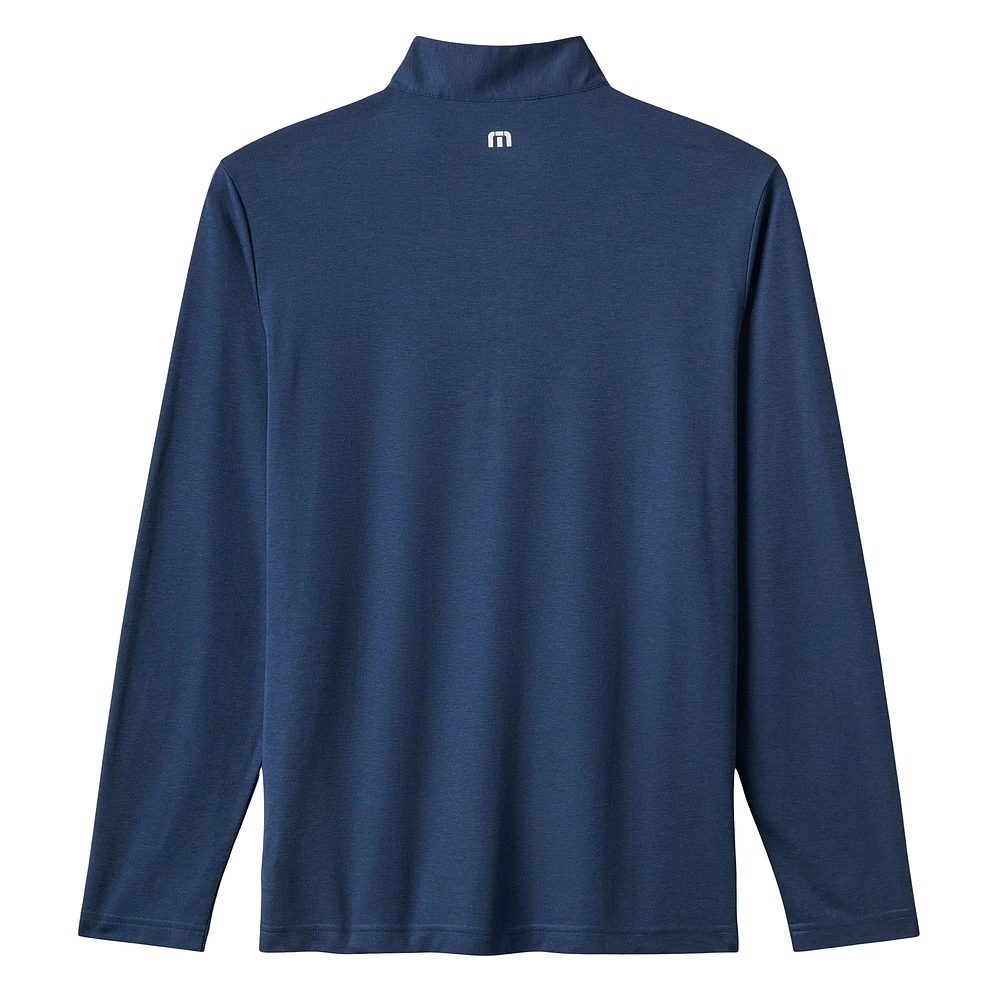 Pull à glissière quart de tour tri-blend bleu marine Los Angeles Angels Time to Tailgate pour homme TravisMathew