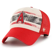 Casquette réglable Los Angeles Angels Breakout MVP Trucker '47 crème/rouge pour homme