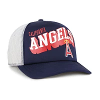Men's '47 Navy Los Angeles Angels Meander Foam Trucker Snapback Hat
