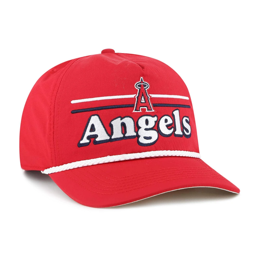 Men's '47 Red Los Angeles Angels Campscape Hitch Adjustable Hat