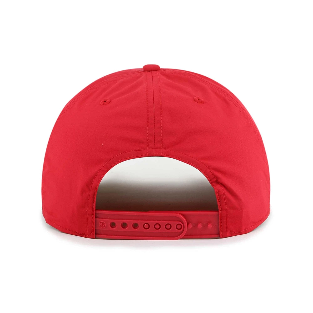 Men's '47 Red Los Angeles Angels Campscape Hitch Adjustable Hat