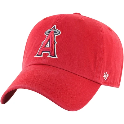 Casquette réglable '47 rouge Los Angeles Angels Clean Up pour hommes