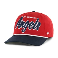 Casquette ajustable Los Angeles Angels Dropshadow Rope Hitch rouge pour homme '47