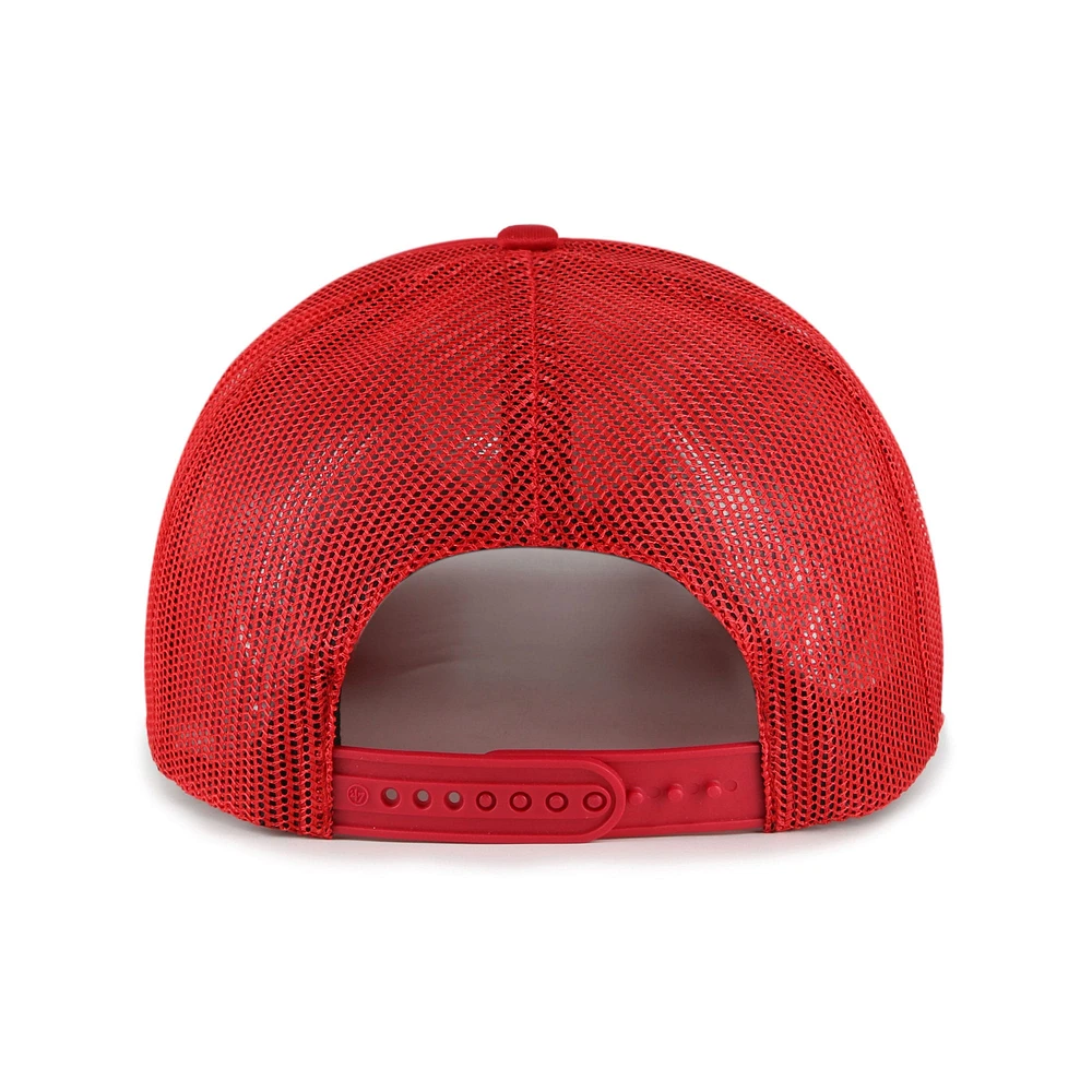 Casquette réglable en mousse avec logo Los Angeles Angels '47 rouge pour homme