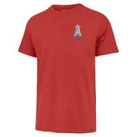 Men's '47 Red Los Angeles Angels Hang Back Franklin T-Shirt