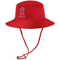 Men's '47 Red Los Angeles Angels Panama Pail Bucket Hat