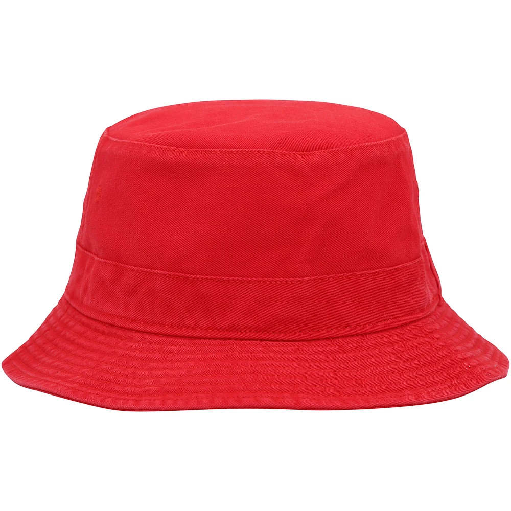 Men's '47  Red Los Angeles Angels Primary Bucket Hat