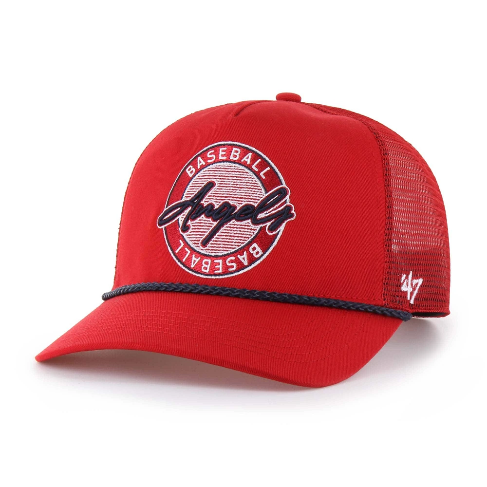 Casquette ajustable Promenade Hitch rouge Los Angeles Angels '47 pour homme