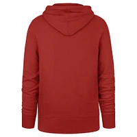 Men's '47  Red Los Angeles Angels Velocity Headline Pullover Hoodie