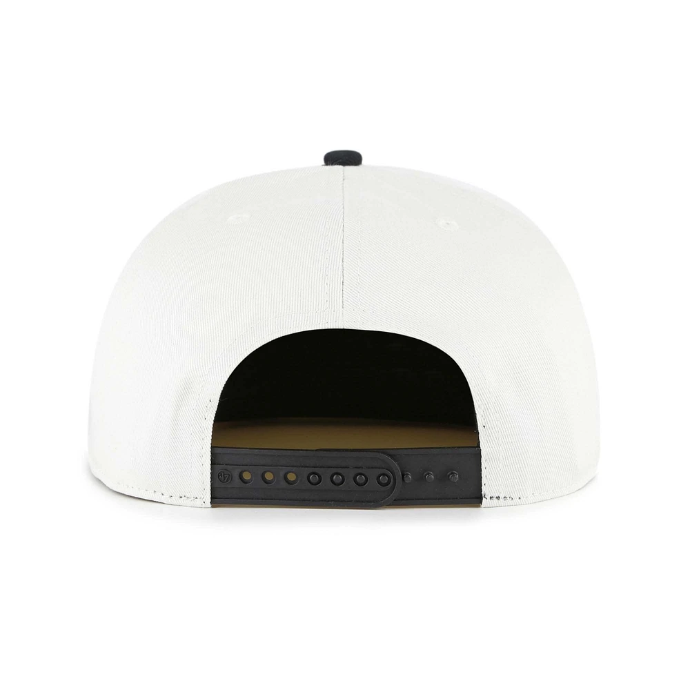 Casquette snapback blanche/noire pour homme Los Angeles Angels Foundation, modèle 1947