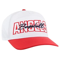 Men's '47 White Los Angeles Angels Lineman Hitch Adjustable Hat