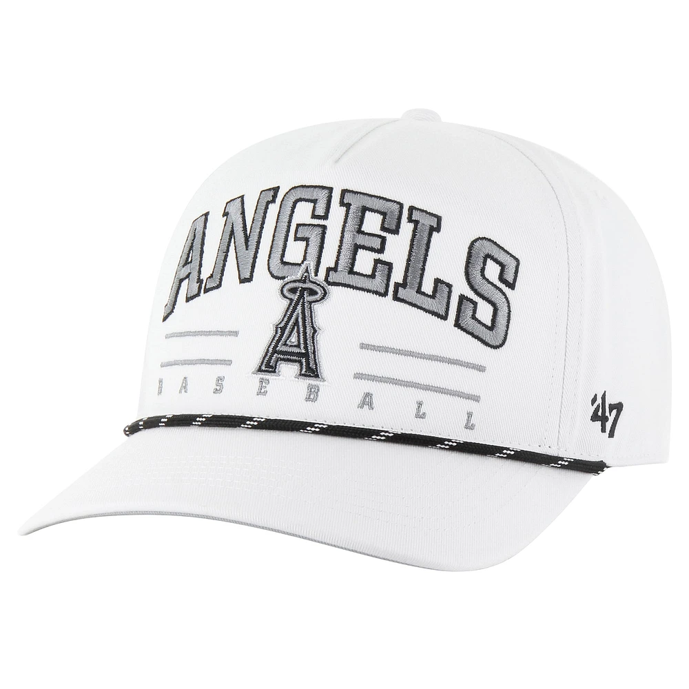 Casquette ajustable Roscoe Speckle Hitch blanche Los Angeles Angels '47 pour homme