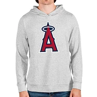 Sweat à capuche enfiler Absolute gris chiné pour homme avec logo de l'équipe Los Angeles Angels