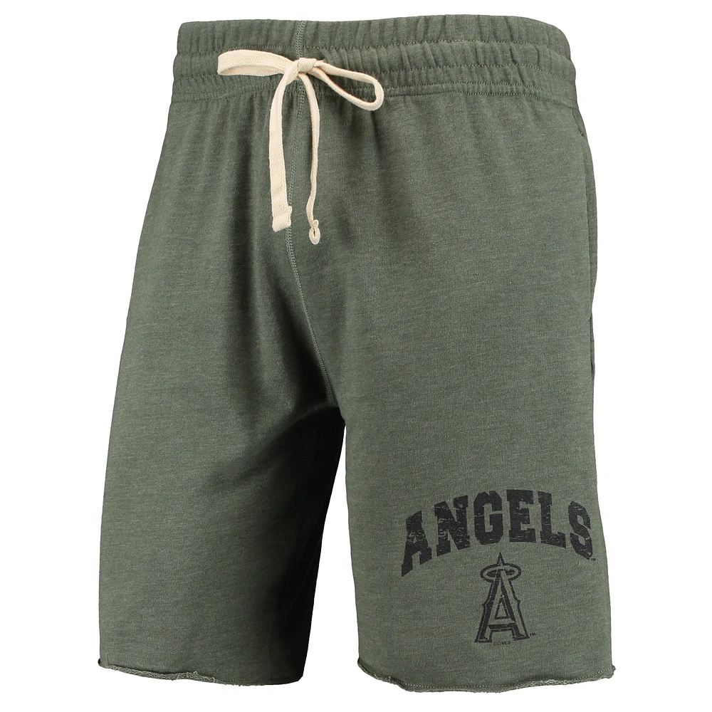 Concepts Sport Vert Los Angeles Angels Mainstream Logo Terry Tri-Blend Short