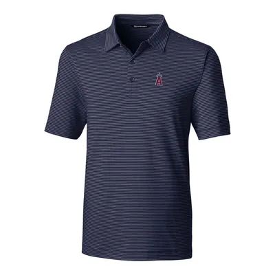 Men's Cutter & Buck Royal Chicago Cubs Cooperstown Collection Forge Tonal  Stripe DryTec Polo