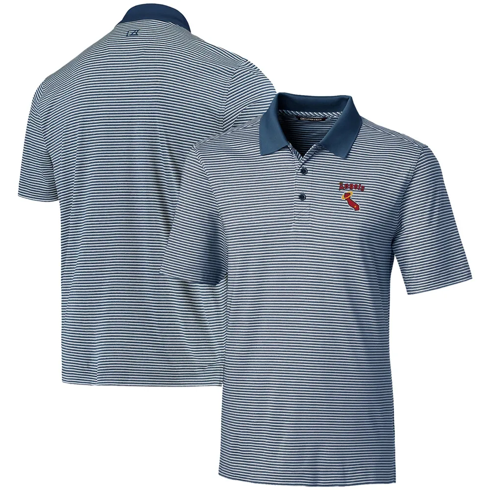 Boston Red Sox Cutter & Buck Forge Pencil Stripe Stretch Polo - White