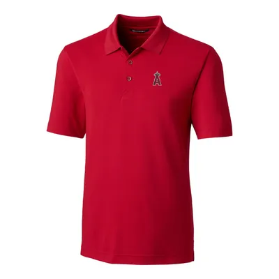 Los Angeles Angels Cutter & Buck Big Tall Forge Stretch Polo - Red