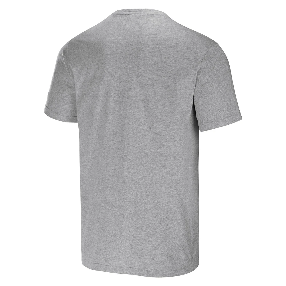 Collection Darius Rucker pour homme par Fanatics T-shirt Los Angeles Angels Henley gris chiné