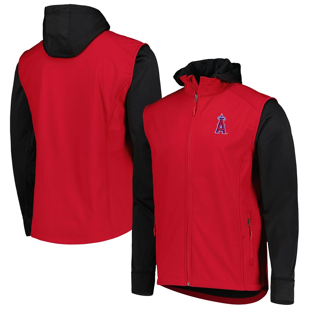 Veste Dunbrooke rouge/noir Los Angeles Angels Alpha entièrement zippée pour homme