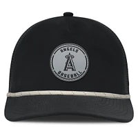 Casquette ajustable en forme de A pour homme Fanatics Black Los Angeles Angels Front Office Performance