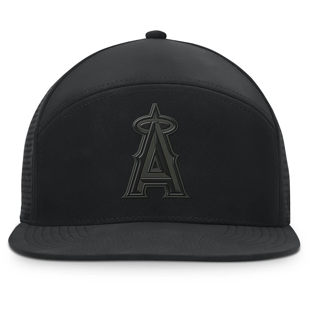 Men's Fanatics Black Los Angeles Angels Horizon Snapback Hat