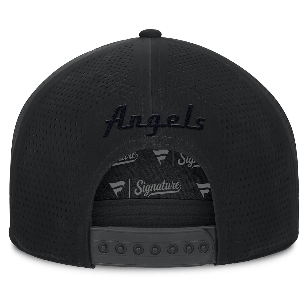 Men's Fanatics Black Los Angeles Angels Horizon Snapback Hat