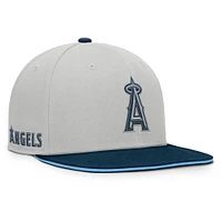 Men's Fanatics Gray Los Angeles Angels Knuckleball Snapback Hat