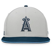 Men's Fanatics Gray Los Angeles Angels Knuckleball Snapback Hat