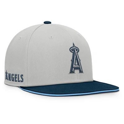 Men's Fanatics Gray Los Angeles Angels Knuckleball Snapback Hat