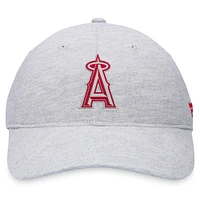 Men's Fanatics Gray Los Angeles Angels Logo Adjustable Hat