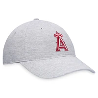 Men's Fanatics Gray Los Angeles Angels Logo Adjustable Hat