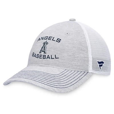 Casquette réglable gris Los Angeles Angels Trucker Fanatics pour hommes