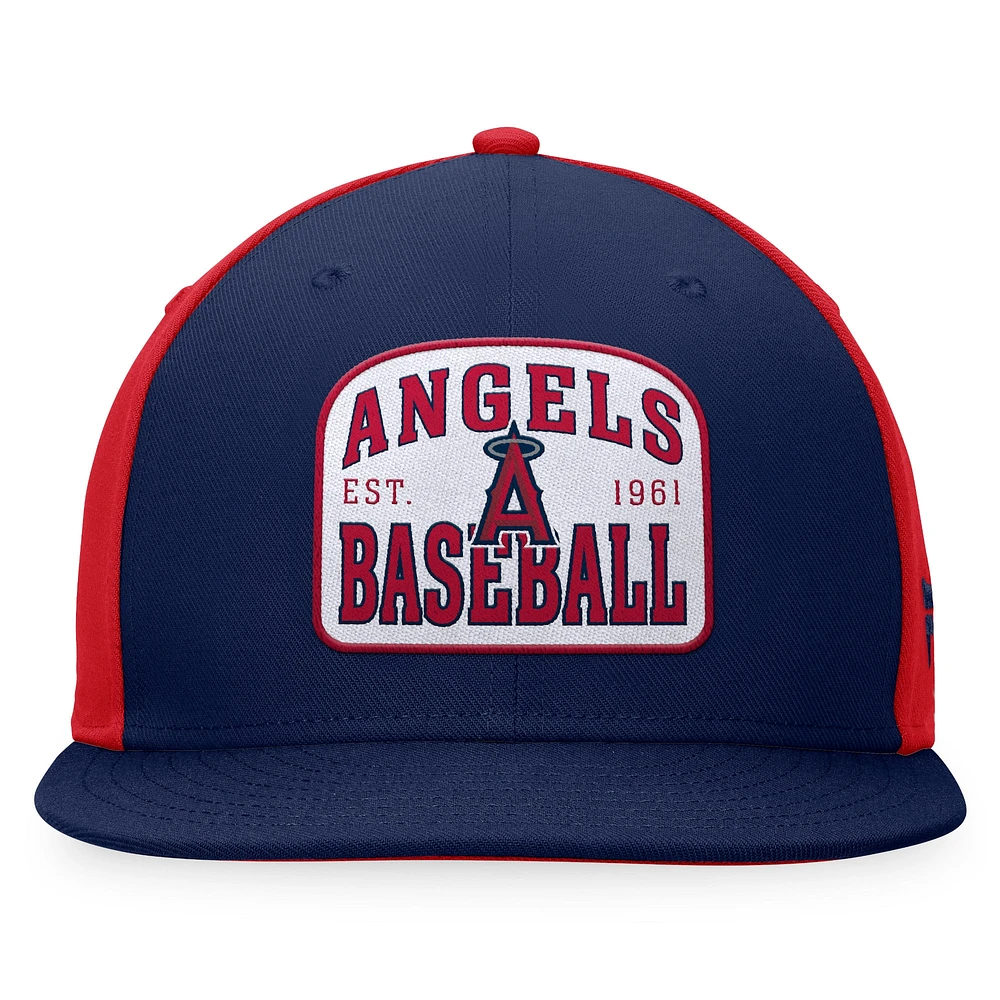 Men's Fanatics Navy/Red Los Angeles Angels Cycle Snapback Hat