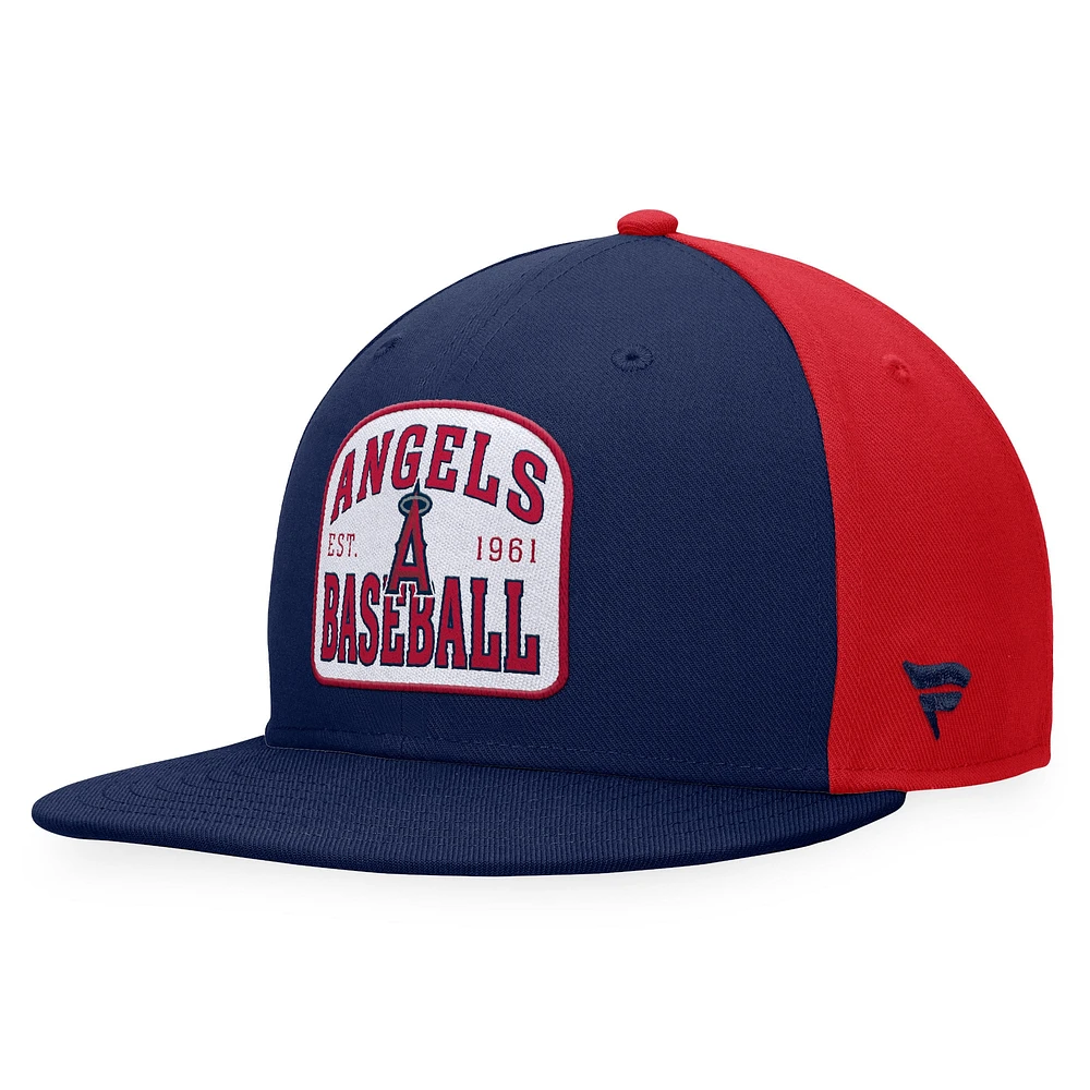 Casquette Snapback Fanatics Marine/Rouge Los Angeles Angels Cycle pour hommes