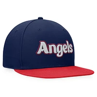 Casquette ajustée Hurler Fanatics Navy Los Angeles Angels Cooperstown Collection pour hommes