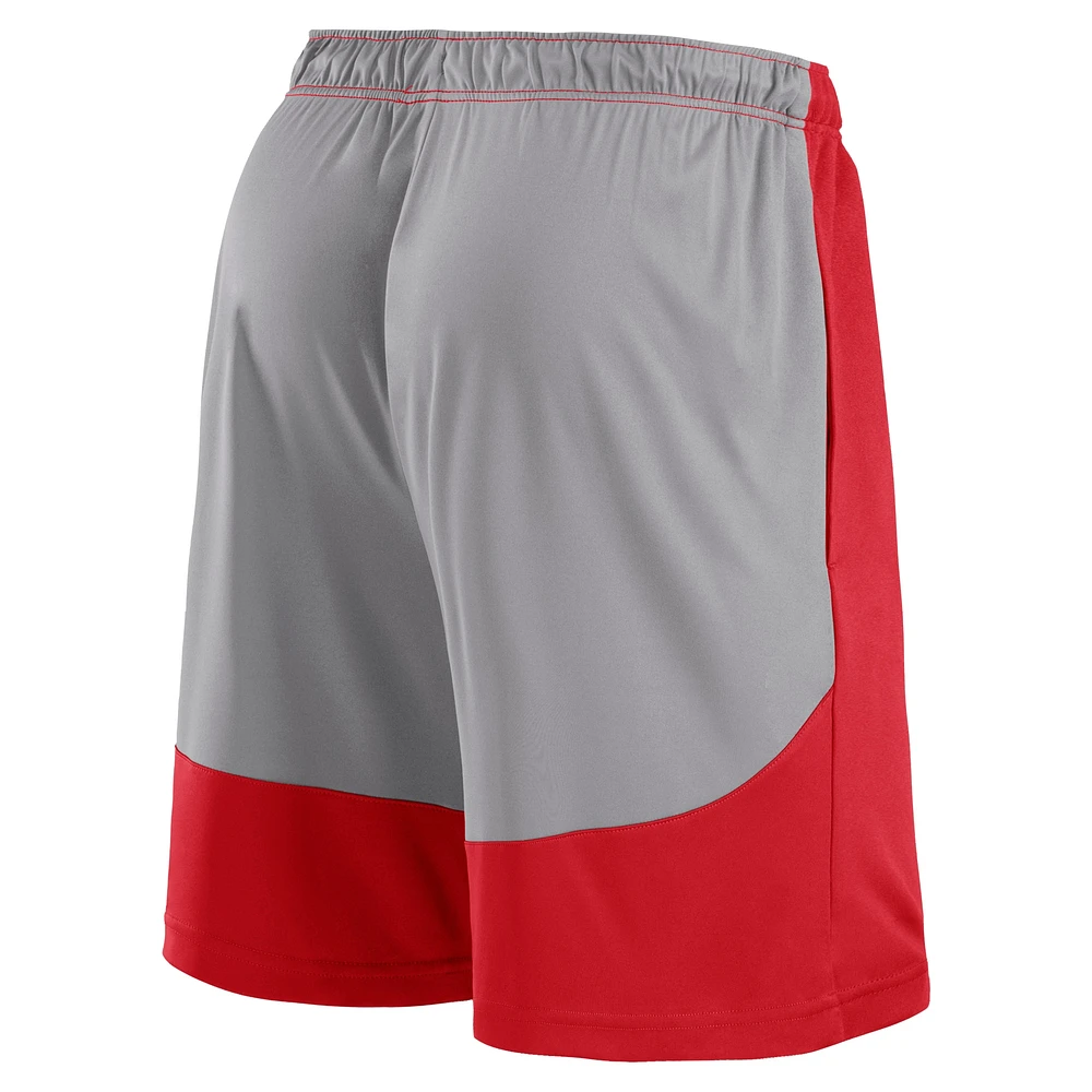 Men's Fanatics Red/Gray Los Angeles Angels Go Hard Shorts