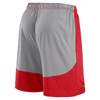 Short Fanatics rouge/gris Los Angeles Angels Go Hard pour hommes