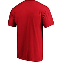 Men's Fanatics Red Los Angeles Angels Banner Wave T-Shirt