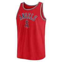 Men's Fanatics Red Los Angeles Angels Bet Tank Top