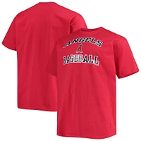 Men's Fanatics Red Los Angeles Angels Big & Tall Heart T-Shirt