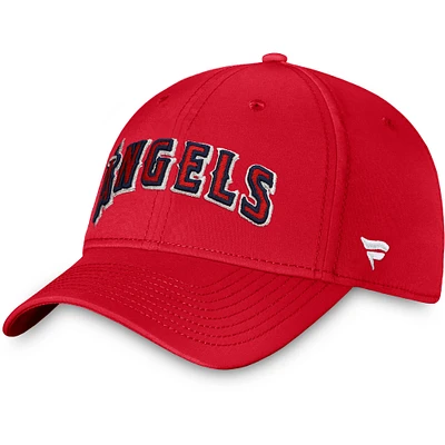 Casquette Flex Core des Los Angeles Angels Fanatics pour hommes, rouge