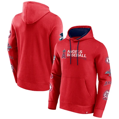Sweat à capuche rouge pour homme Fanatics Los Angeles Angels Extra Innings