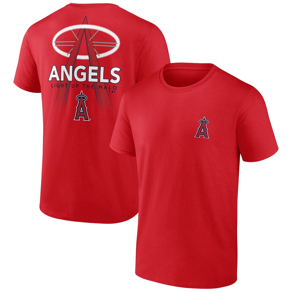 Men's Fanatics Red Los Angeles Angels Iconic Bring It T-Shirt